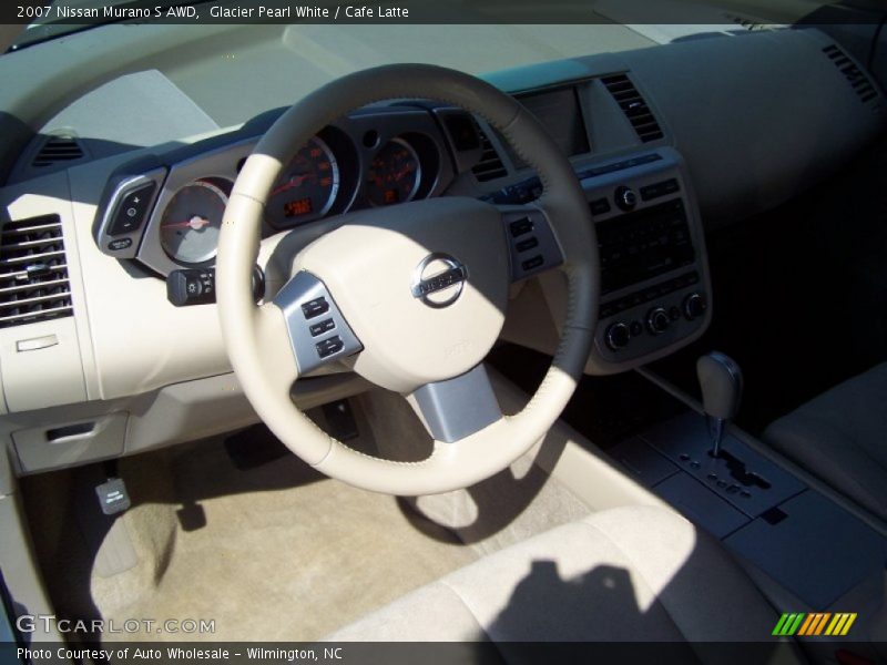 Glacier Pearl White / Cafe Latte 2007 Nissan Murano S AWD