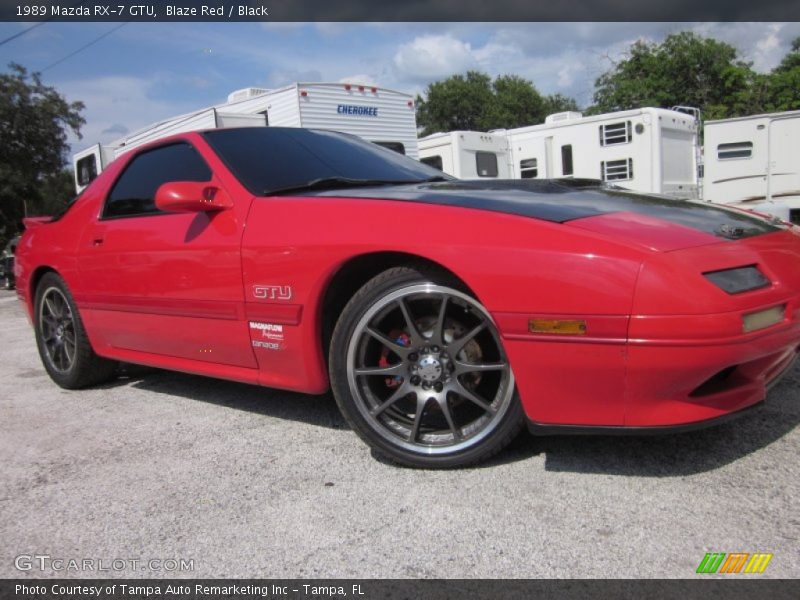 Blaze Red / Black 1989 Mazda RX-7 GTU