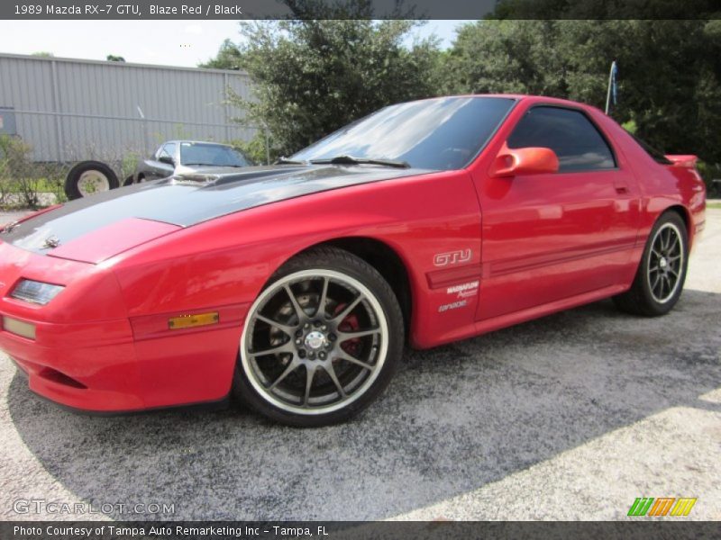 Blaze Red / Black 1989 Mazda RX-7 GTU