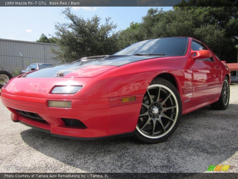 Blaze Red / Black 1989 Mazda RX-7 GTU