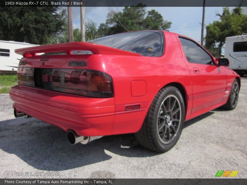 Blaze Red / Black 1989 Mazda RX-7 GTU