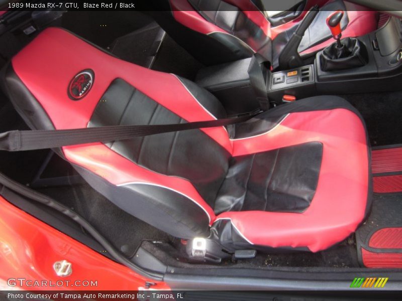 Blaze Red / Black 1989 Mazda RX-7 GTU