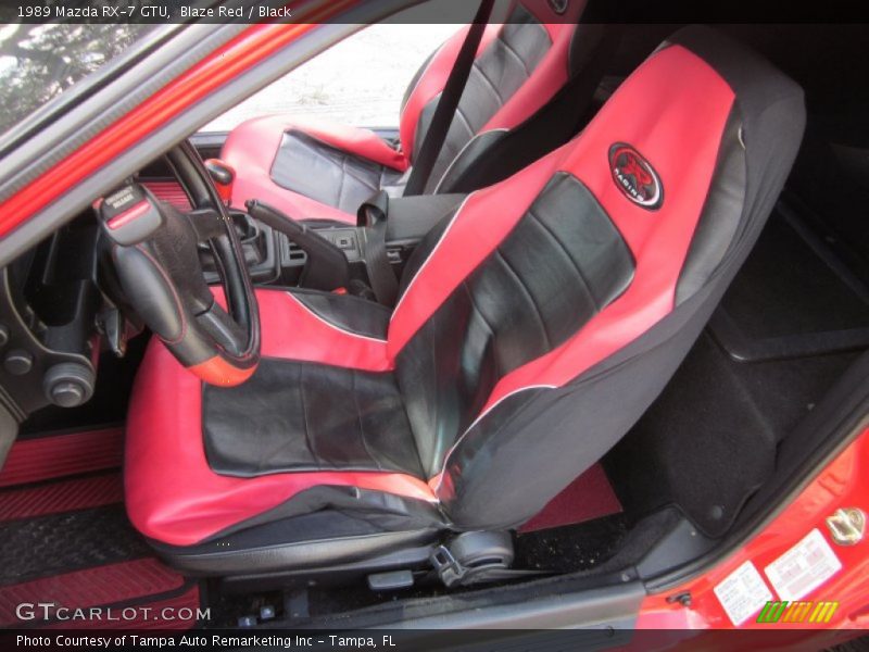 Blaze Red / Black 1989 Mazda RX-7 GTU
