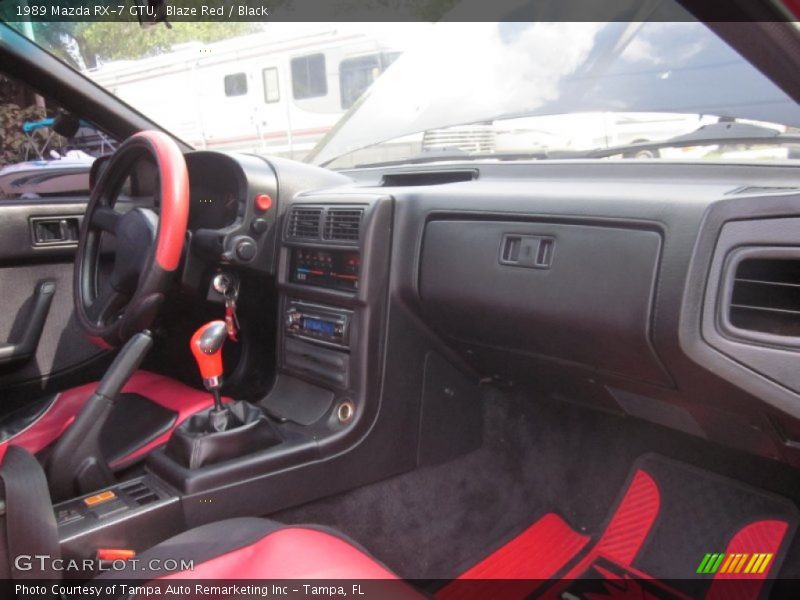 Blaze Red / Black 1989 Mazda RX-7 GTU