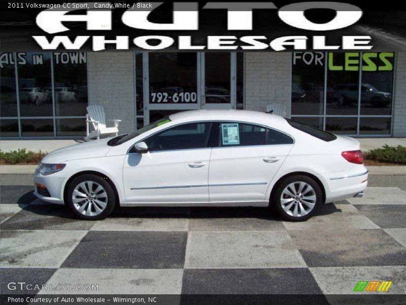 Candy White / Black 2011 Volkswagen CC Sport