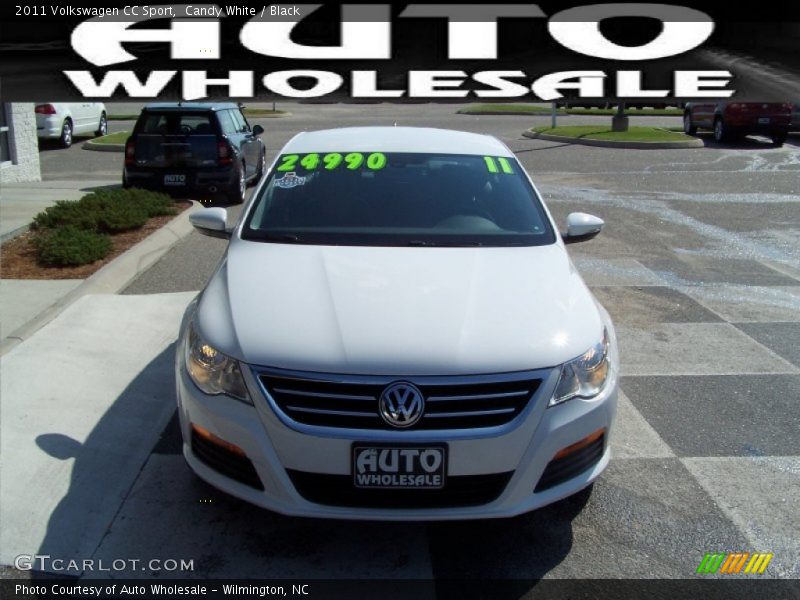 Candy White / Black 2011 Volkswagen CC Sport