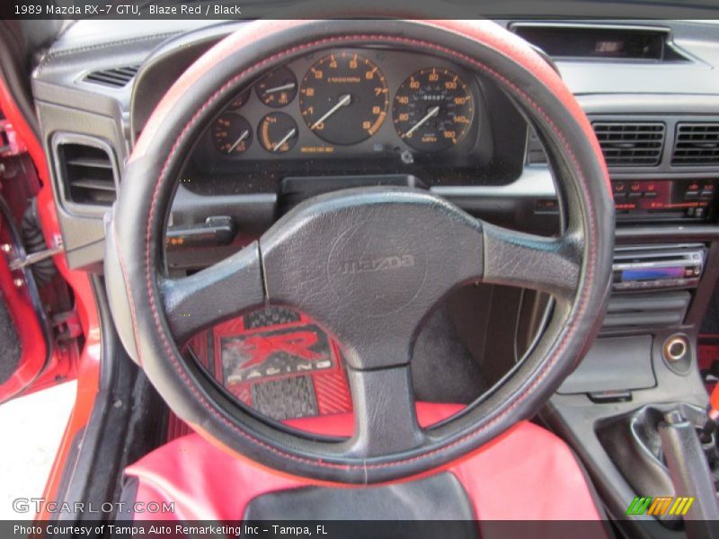 Blaze Red / Black 1989 Mazda RX-7 GTU