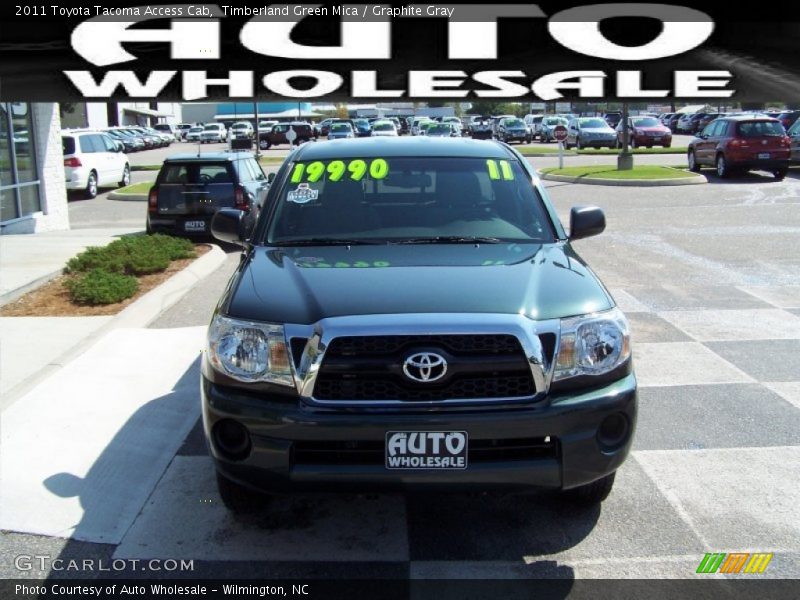 Timberland Green Mica / Graphite Gray 2011 Toyota Tacoma Access Cab