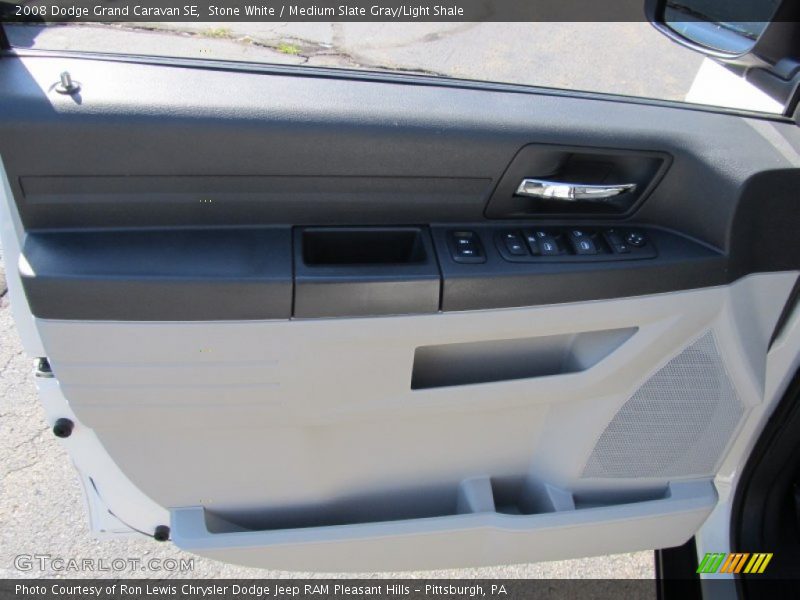 Stone White / Medium Slate Gray/Light Shale 2008 Dodge Grand Caravan SE