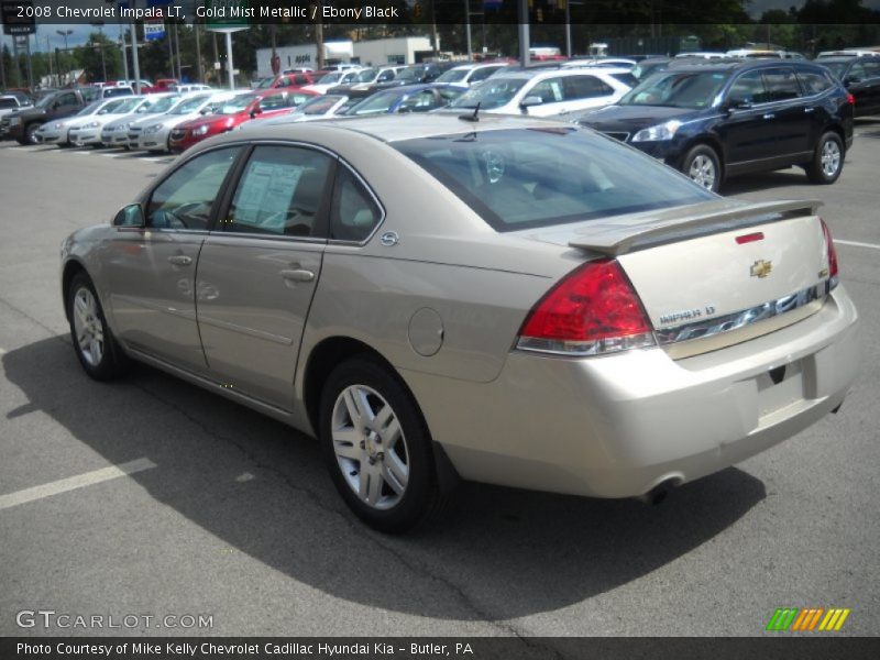 Gold Mist Metallic / Ebony Black 2008 Chevrolet Impala LT