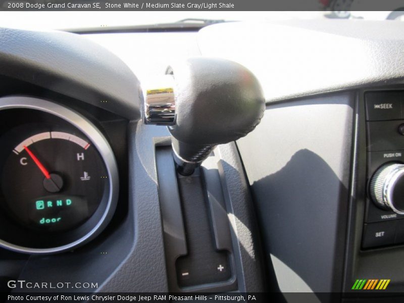 Stone White / Medium Slate Gray/Light Shale 2008 Dodge Grand Caravan SE