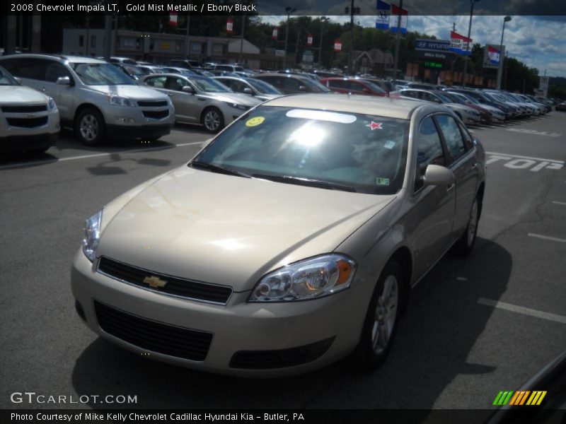 Gold Mist Metallic / Ebony Black 2008 Chevrolet Impala LT