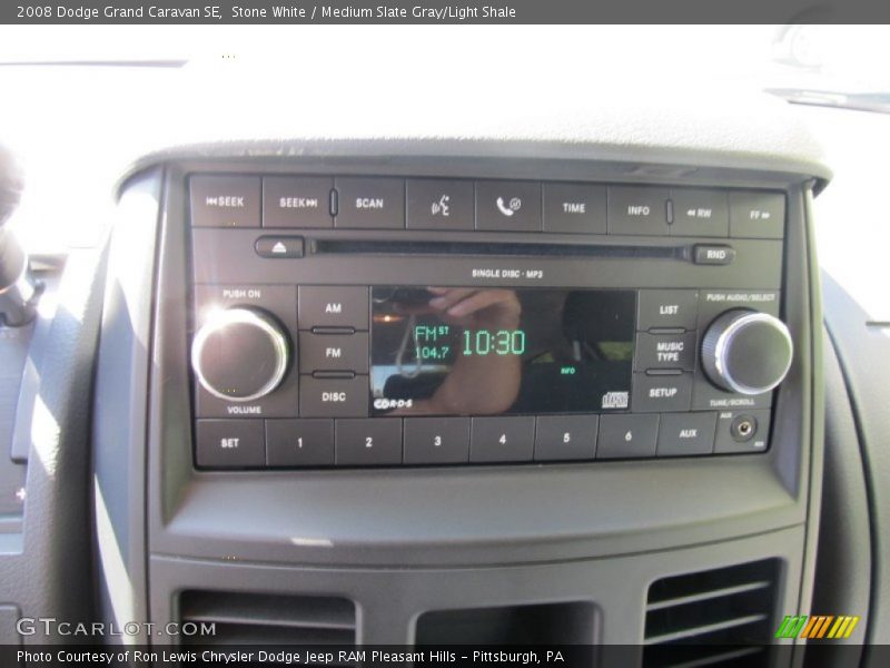 Stone White / Medium Slate Gray/Light Shale 2008 Dodge Grand Caravan SE