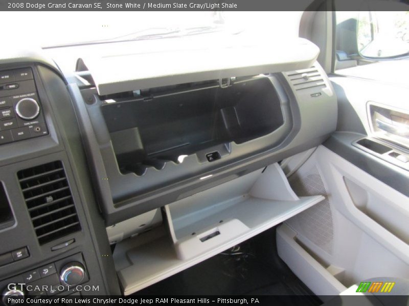 Stone White / Medium Slate Gray/Light Shale 2008 Dodge Grand Caravan SE