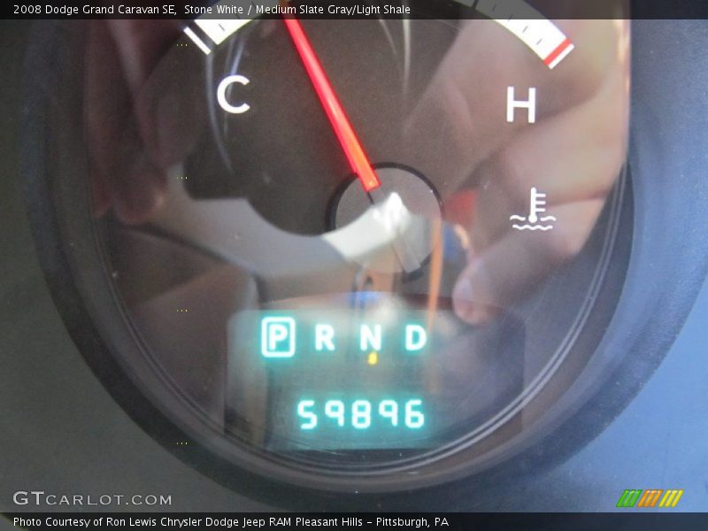 Stone White / Medium Slate Gray/Light Shale 2008 Dodge Grand Caravan SE