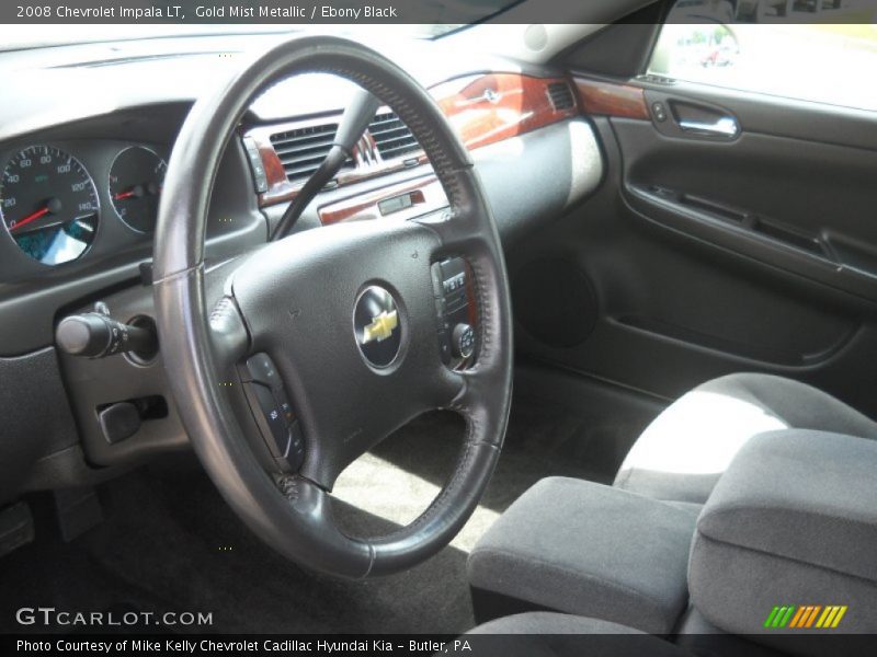 Gold Mist Metallic / Ebony Black 2008 Chevrolet Impala LT