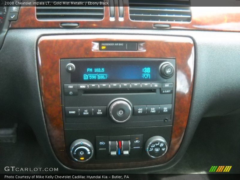 Gold Mist Metallic / Ebony Black 2008 Chevrolet Impala LT