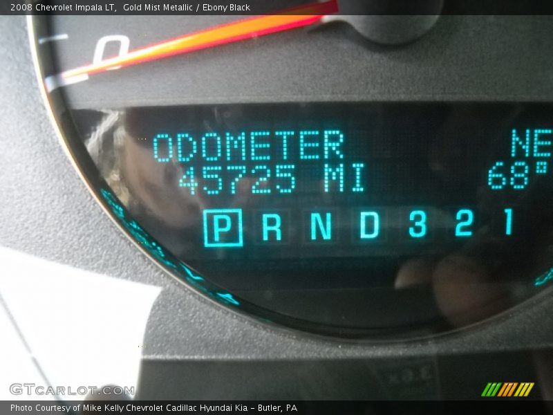 Gold Mist Metallic / Ebony Black 2008 Chevrolet Impala LT
