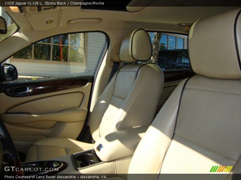 Ebony Black / Champagne/Mocha 2008 Jaguar XJ XJ8 L