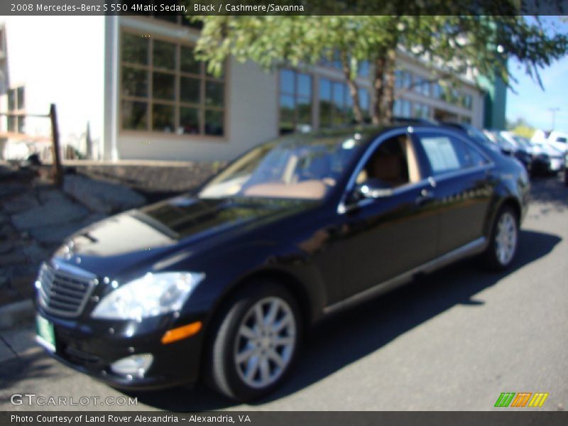 Black / Cashmere/Savanna 2008 Mercedes-Benz S 550 4Matic Sedan