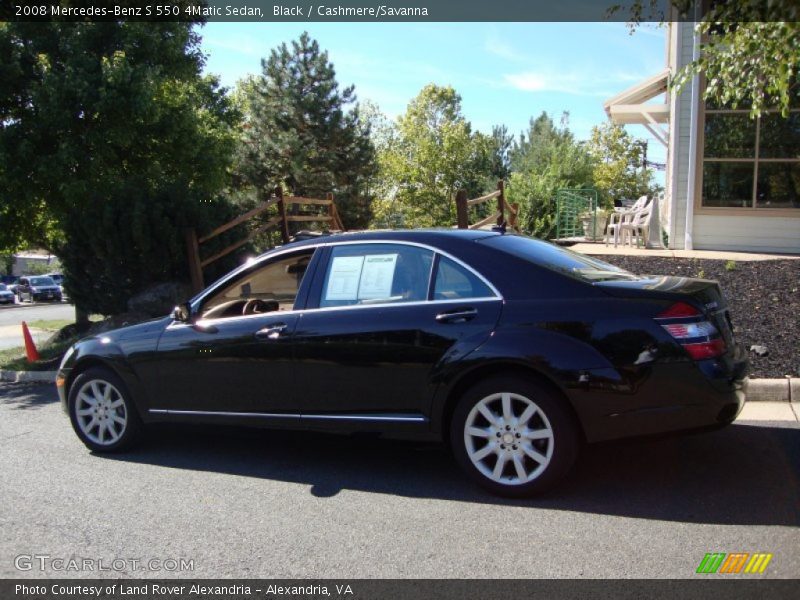 Black / Cashmere/Savanna 2008 Mercedes-Benz S 550 4Matic Sedan