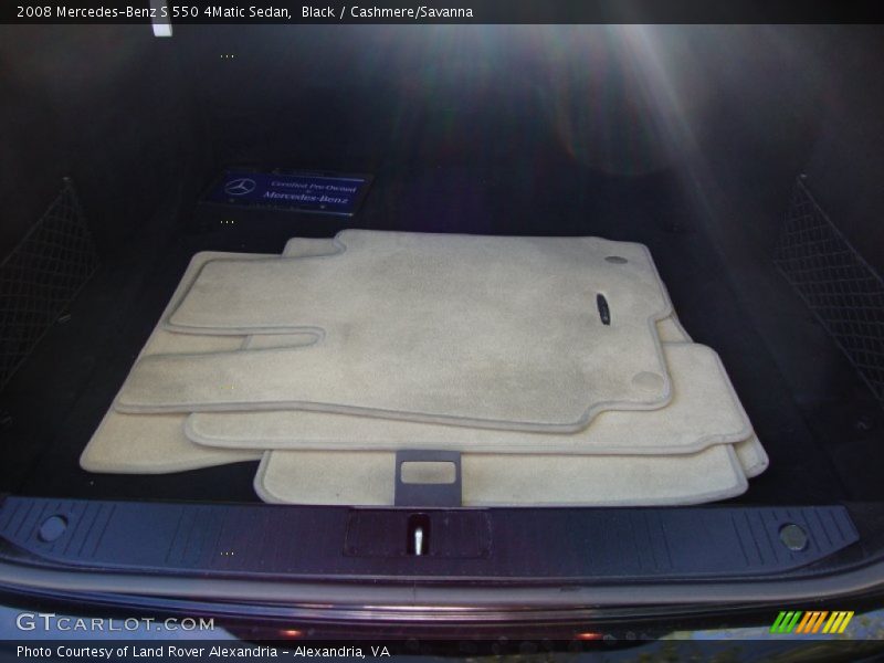 Black / Cashmere/Savanna 2008 Mercedes-Benz S 550 4Matic Sedan