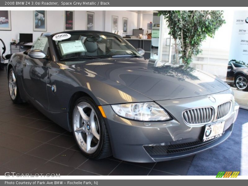 Space Grey Metallic / Black 2008 BMW Z4 3.0si Roadster