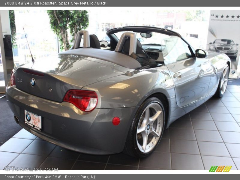 Space Grey Metallic / Black 2008 BMW Z4 3.0si Roadster