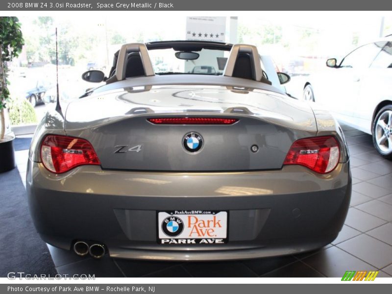 Space Grey Metallic / Black 2008 BMW Z4 3.0si Roadster