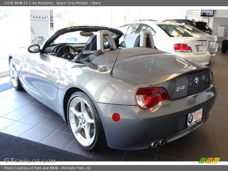 Space Grey Metallic / Black 2008 BMW Z4 3.0si Roadster