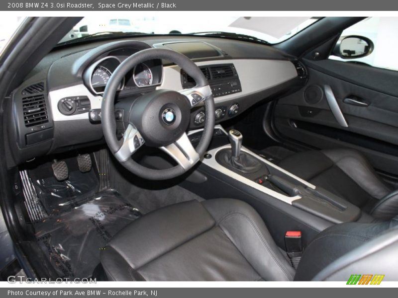 Space Grey Metallic / Black 2008 BMW Z4 3.0si Roadster
