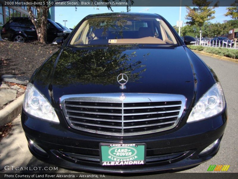 Black / Cashmere/Savanna 2008 Mercedes-Benz S 550 4Matic Sedan