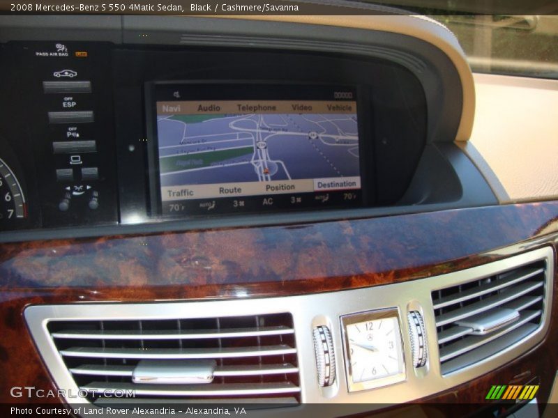 Black / Cashmere/Savanna 2008 Mercedes-Benz S 550 4Matic Sedan