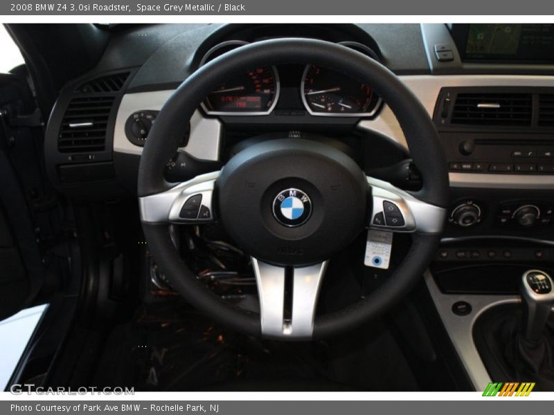 Space Grey Metallic / Black 2008 BMW Z4 3.0si Roadster