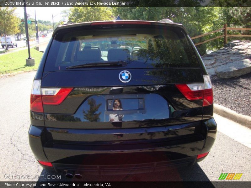 Jet Black / Sand Beige/Black Nevada Leather 2008 BMW X3 3.0si