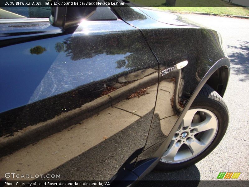 Jet Black / Sand Beige/Black Nevada Leather 2008 BMW X3 3.0si