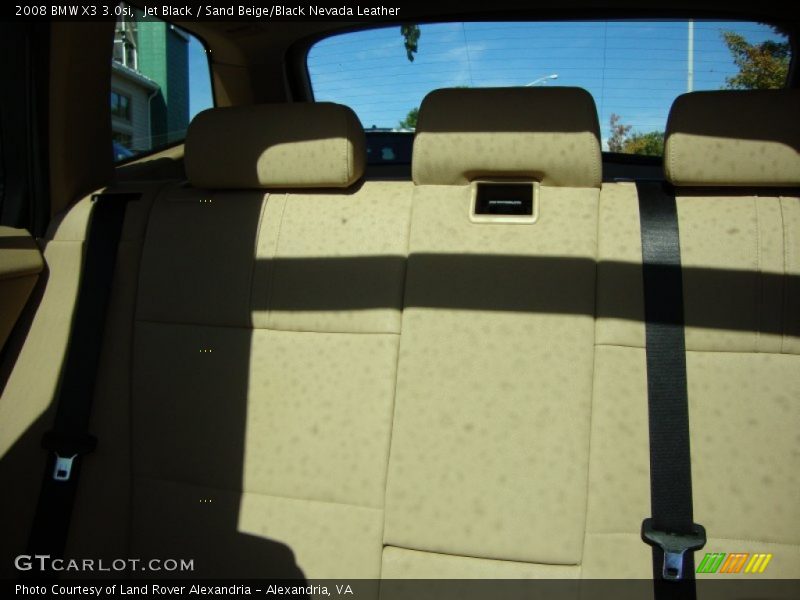 Jet Black / Sand Beige/Black Nevada Leather 2008 BMW X3 3.0si