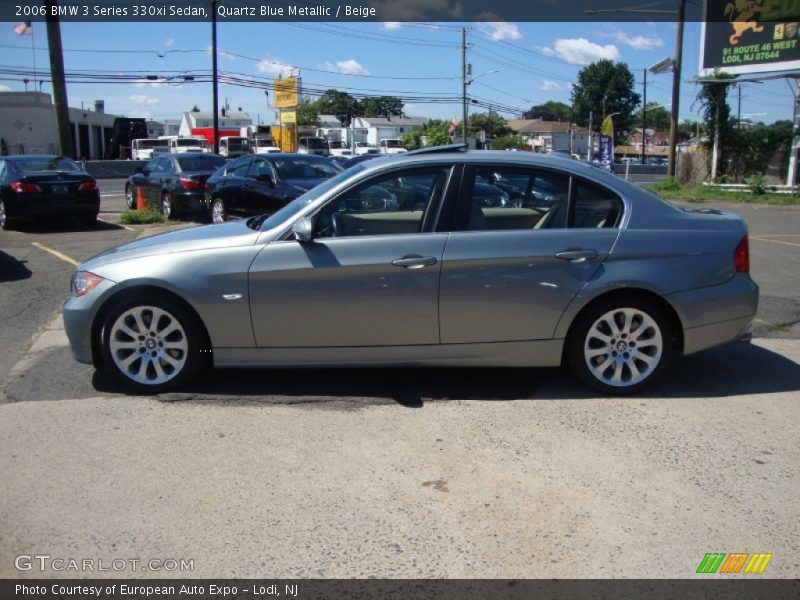 Quartz Blue Metallic / Beige 2006 BMW 3 Series 330xi Sedan