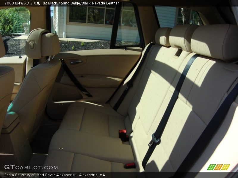 Jet Black / Sand Beige/Black Nevada Leather 2008 BMW X3 3.0si
