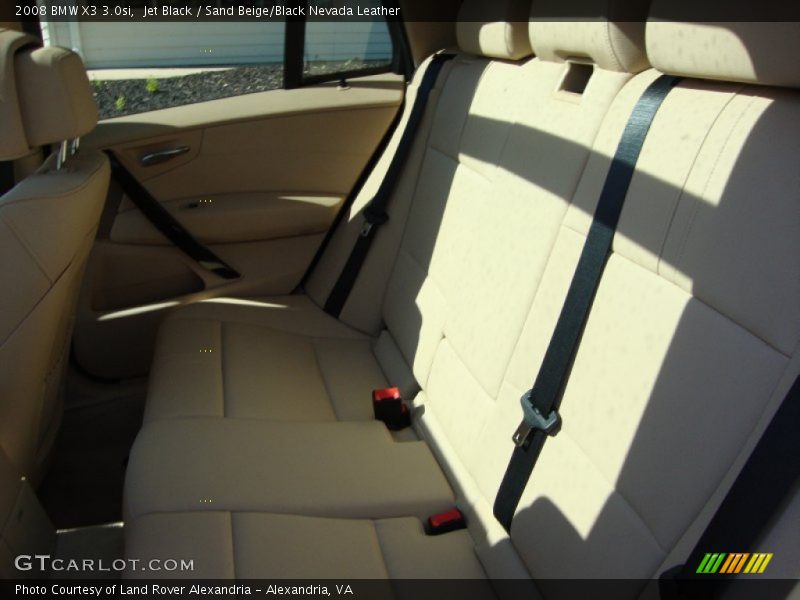 Jet Black / Sand Beige/Black Nevada Leather 2008 BMW X3 3.0si