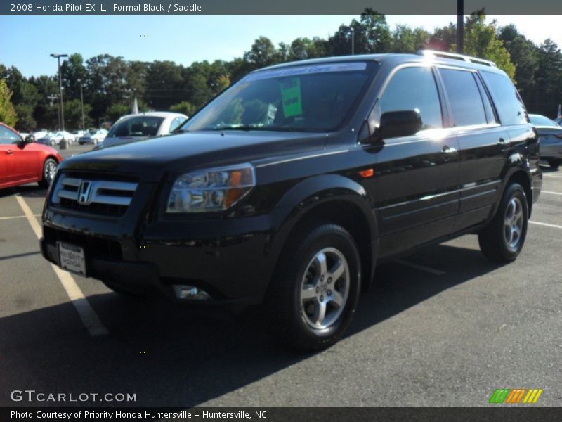 Formal Black / Saddle 2008 Honda Pilot EX-L