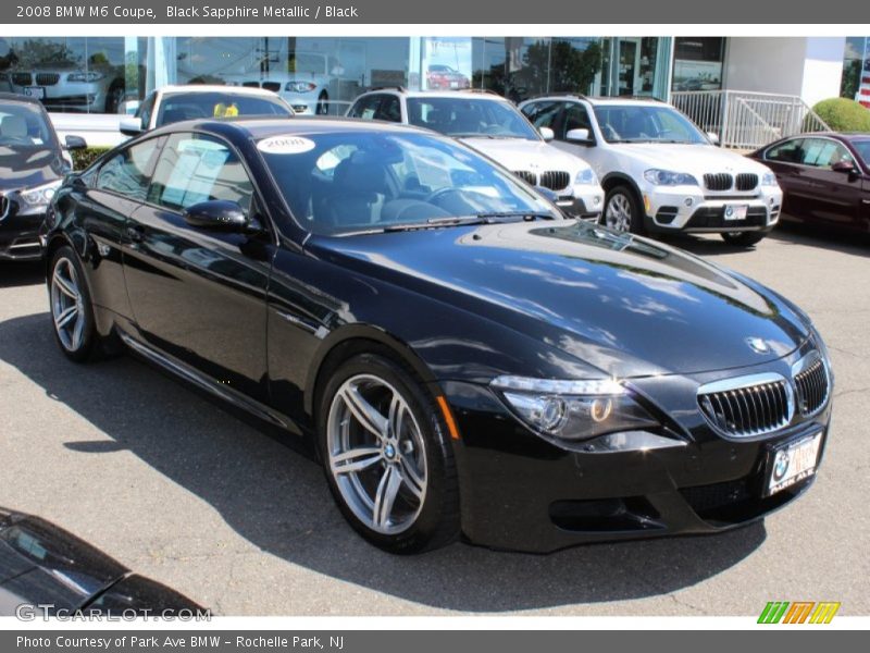 Black Sapphire Metallic / Black 2008 BMW M6 Coupe