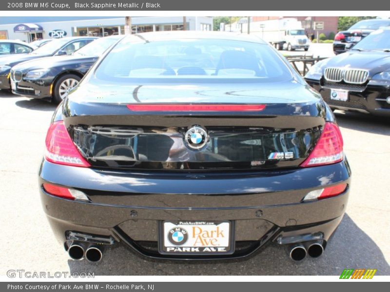 Black Sapphire Metallic / Black 2008 BMW M6 Coupe