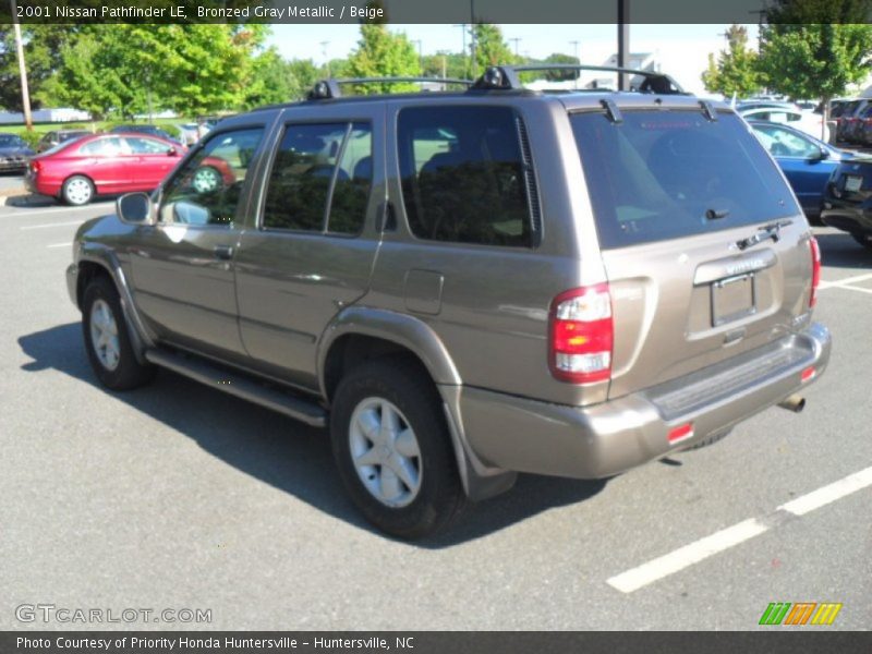 Bronzed Gray Metallic / Beige 2001 Nissan Pathfinder LE