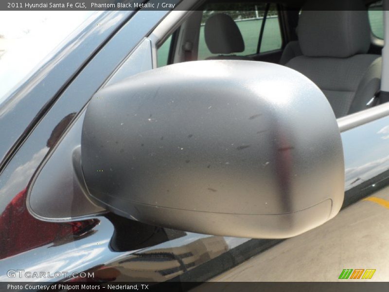 Phantom Black Metallic / Gray 2011 Hyundai Santa Fe GLS