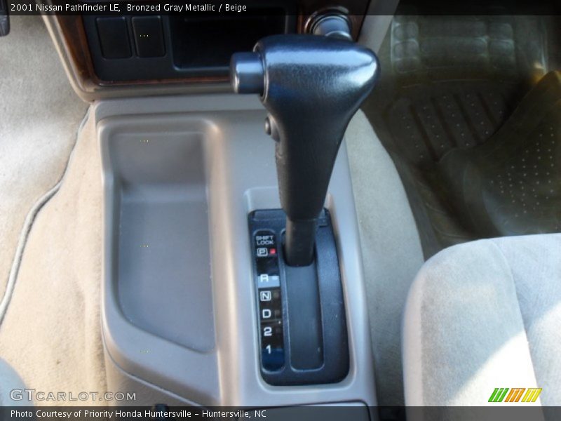 Bronzed Gray Metallic / Beige 2001 Nissan Pathfinder LE