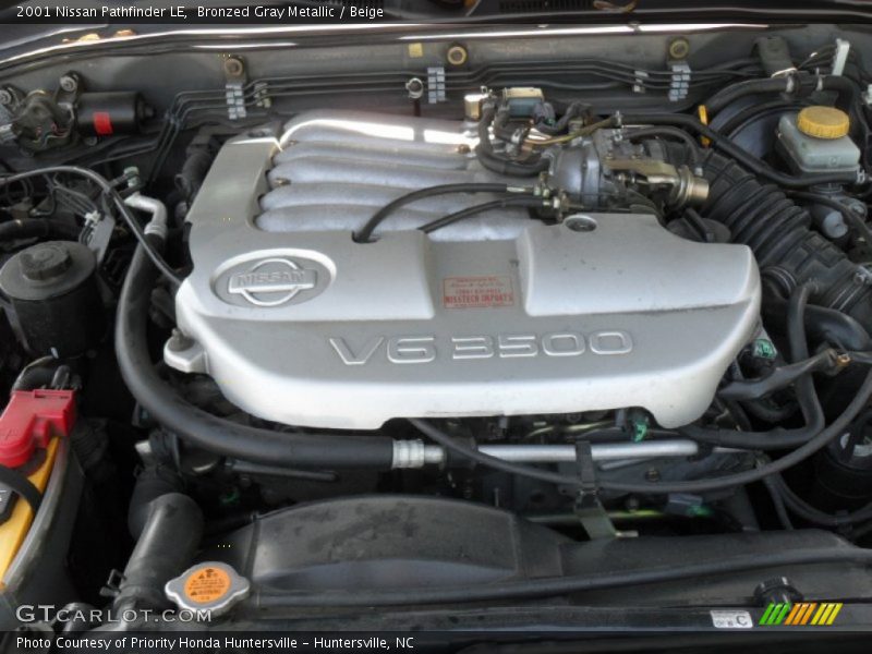 Bronzed Gray Metallic / Beige 2001 Nissan Pathfinder LE
