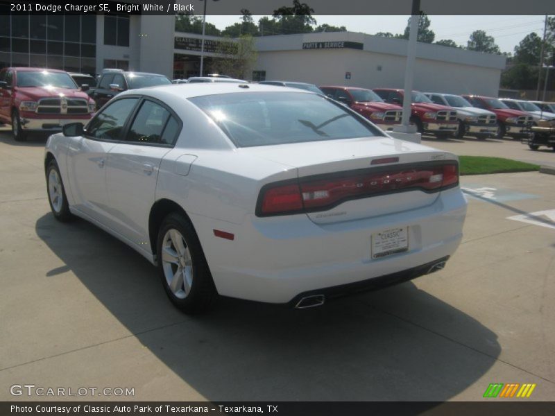 Bright White / Black 2011 Dodge Charger SE