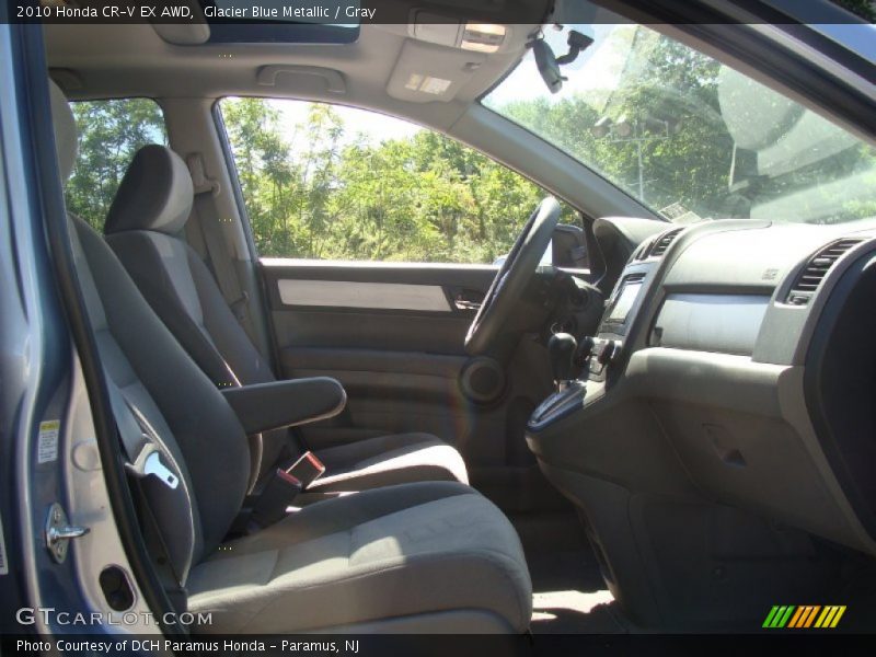 Glacier Blue Metallic / Gray 2010 Honda CR-V EX AWD