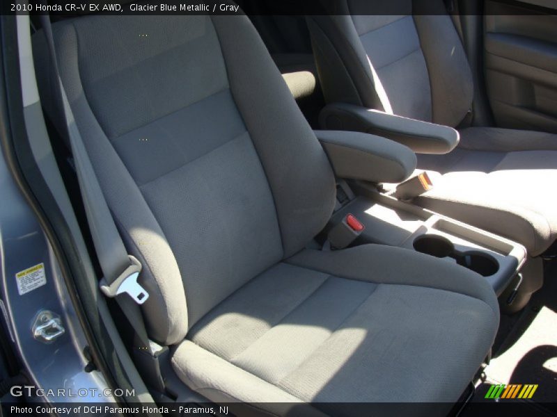 Glacier Blue Metallic / Gray 2010 Honda CR-V EX AWD